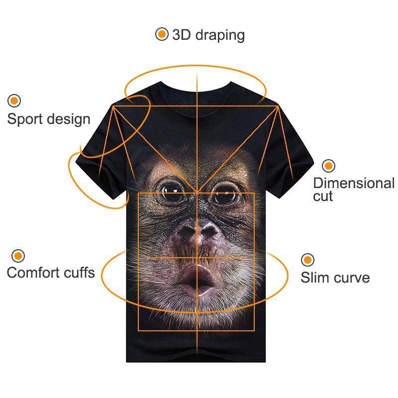 Funny Gorilla 3D T-shirt11